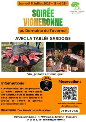 Soirée vigneronne avec la Tablée Gardoise 