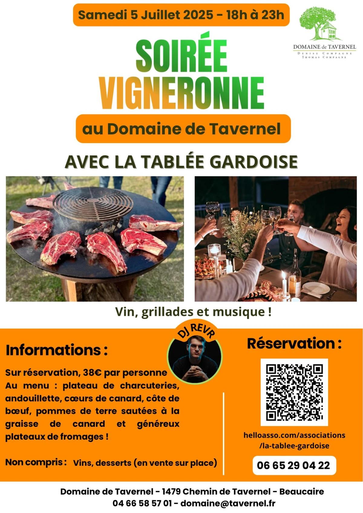Soirée vigneronne avec la Tablée Gardoise 